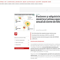 Fusiones y adquisiciones en Amrica Latina cayeron casi 50% anual al cierre de febrero